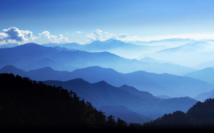 Blue Ridge Mountains panorama near Franklin, North Carolina